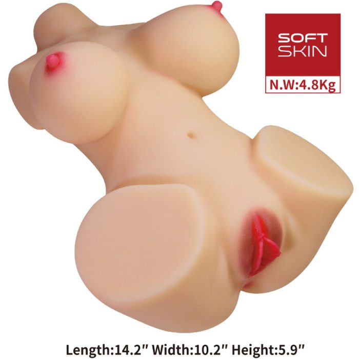 CRAZY BULL - EMMA TORSO FEMENINO REALISTA VAGINA Y ANAL 4.8 KG - Imagen 2