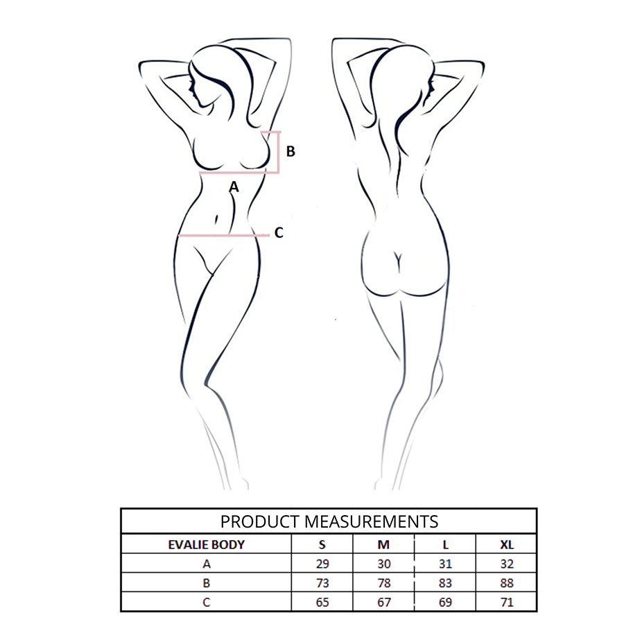 PASSION - EVALIE BODY ROJO S/M - Imagen 4