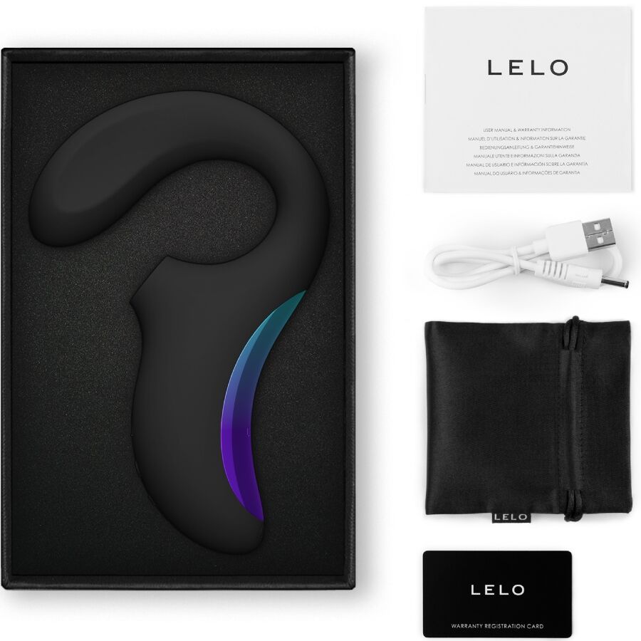LELO - ENIGMA WAVE MASAJEADOR TRIPLE VIBRACIÓN NEGRO - Imagen 3
