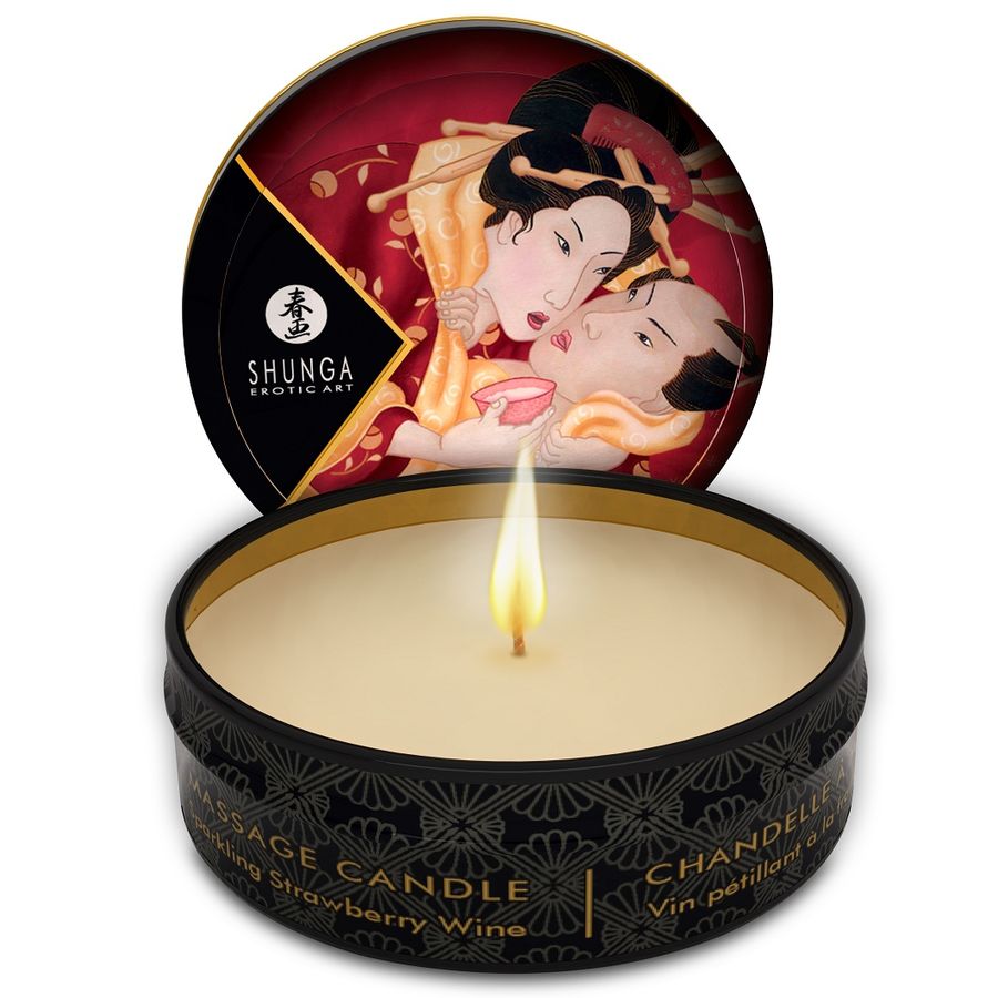 SHUNGA - MINI CARESS BY CANDLELIGHT DISPLAY VELAS MASAJE 24 UDS - Imagen 4