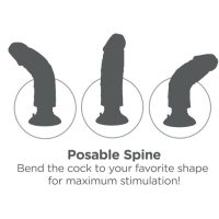 KING COCK - DILDO VIBRADOR 25.5 CM NATURAL - Imagen 4