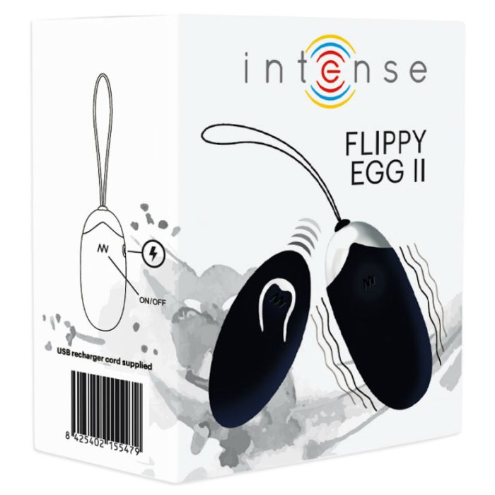 INTENSE - FLIPPY II HUEVO RECARGABLE REMOTO NEGRO - Imagen 5