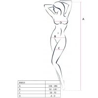 PASSION - WOMAN BS013 BODYSTOCKING ROJO TALLA ÚNICA - Imagen 2