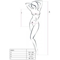 PASSION - WOMAN BS035 BODYSTOCKING ROJO TALLA ÚNICA - Imagen 2
