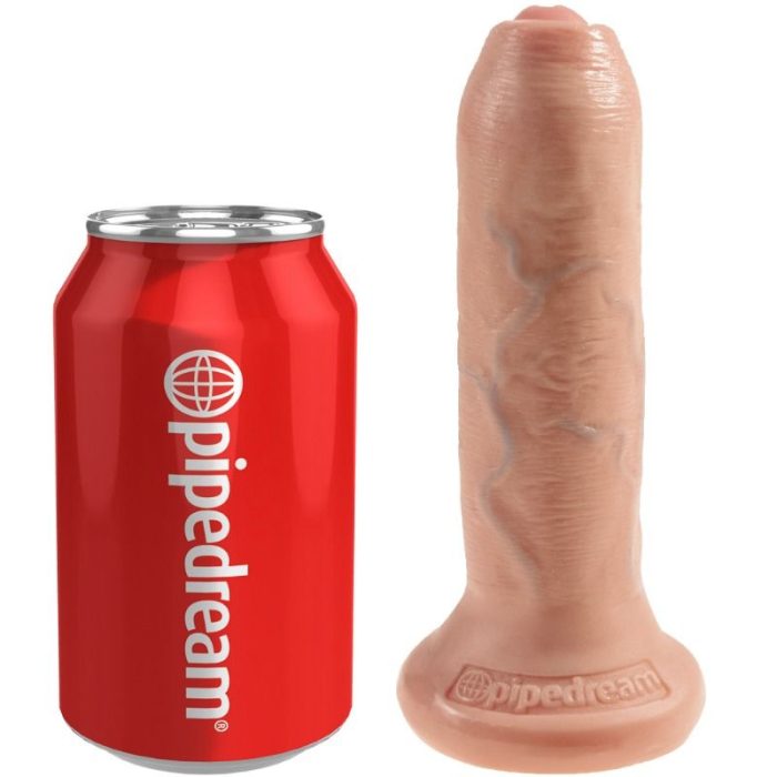 KING COCK - DILDO REALÍSTICO UNCUT NATURAL 15 CM - Imagen 5
