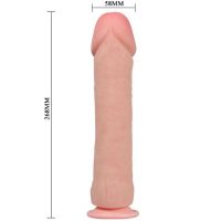 BAILE - THE BIG PENIS DILDO REALÍSTICO NATURAL 26CM - Imagen 5