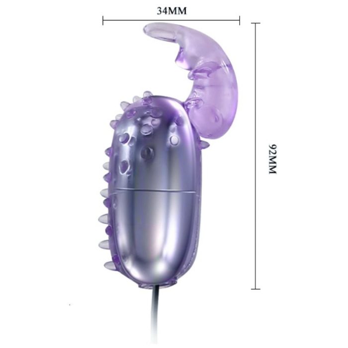 BAILE - SUPER VIBRATOR HUEVO VIBRADOR CON ESTIMULADOR - Imagen 3