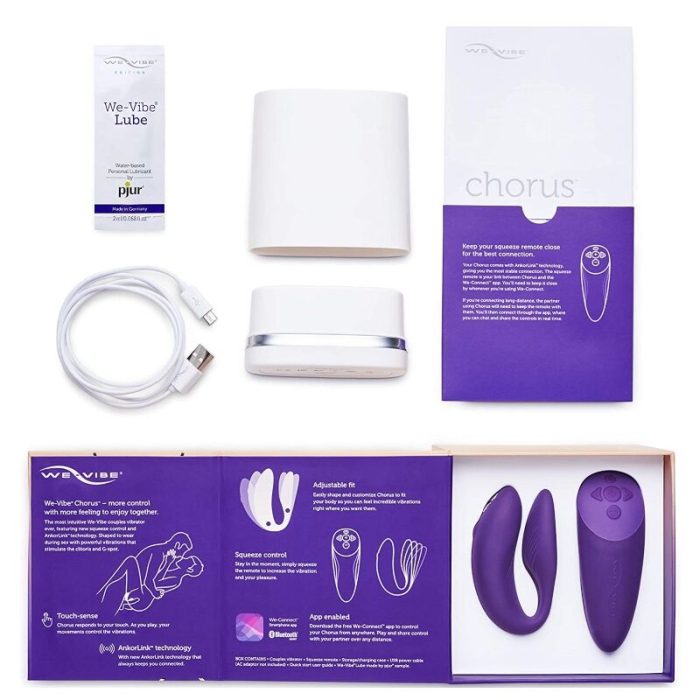 WE-VIBE - CHORUS VIBRADOR PAREJAS CON CONTROL SQUEEZE LILA - Imagen 2