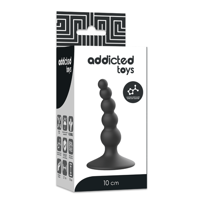 ADDICTED TOYS - ANAL SEXUAL PLUG 10 CM NEGRO - Imagen 5